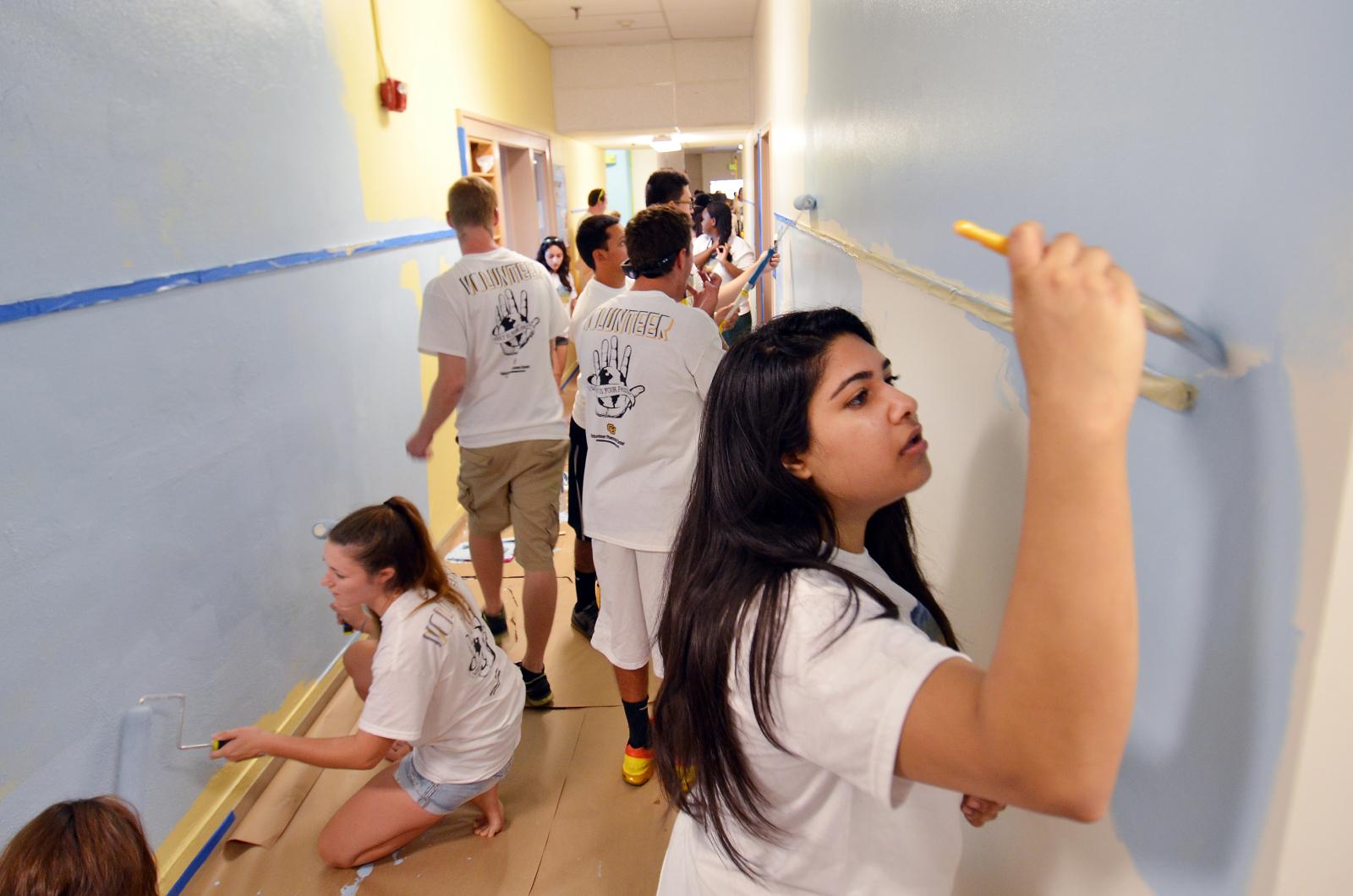 Volunteering on campus