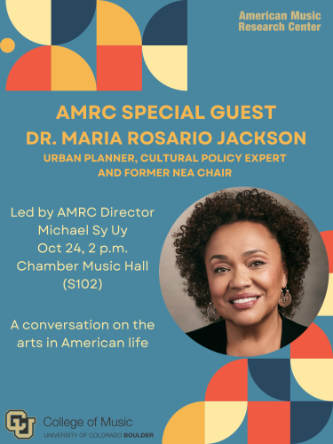 Maria Rosario Jackson event poster