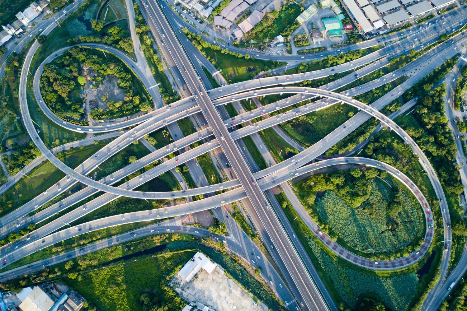 Highway from above