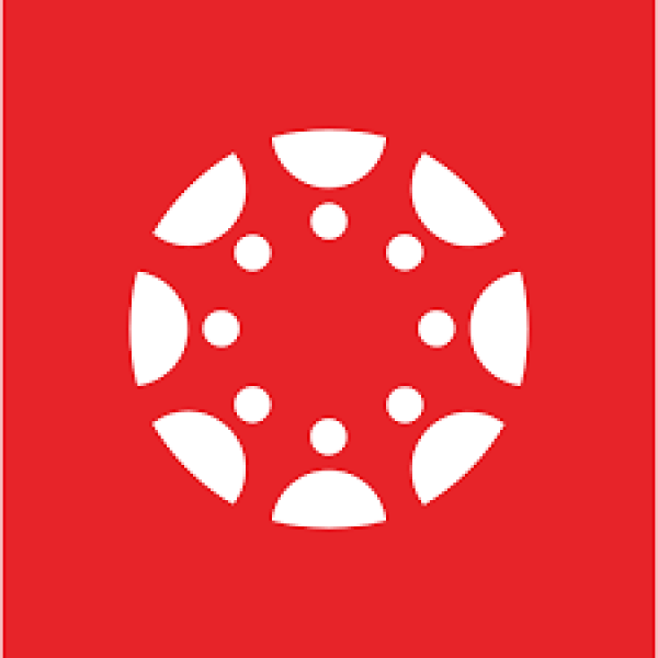 White Canvas logo with red background