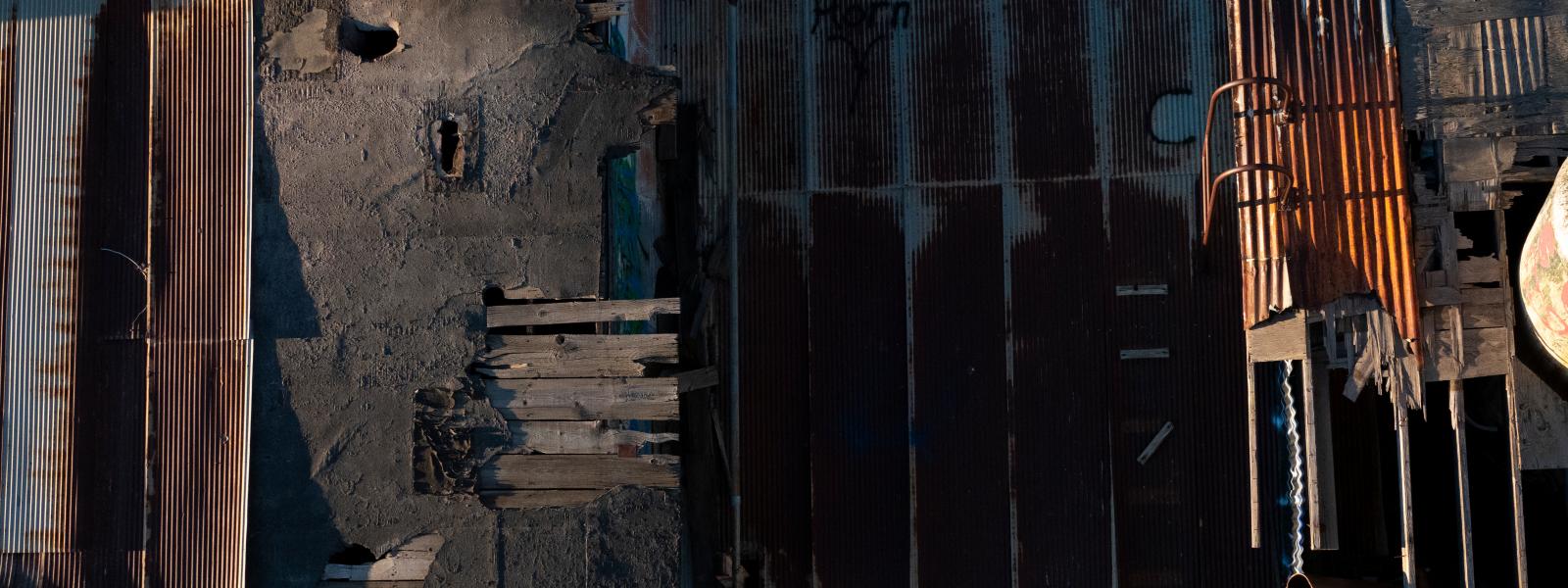 Lomo made this image as part of his Digital Photographic Practices class, which covered the New Topographics movement—when landscape photography shifted from pastoral beauty to documenting the human alteration of those landscapes.