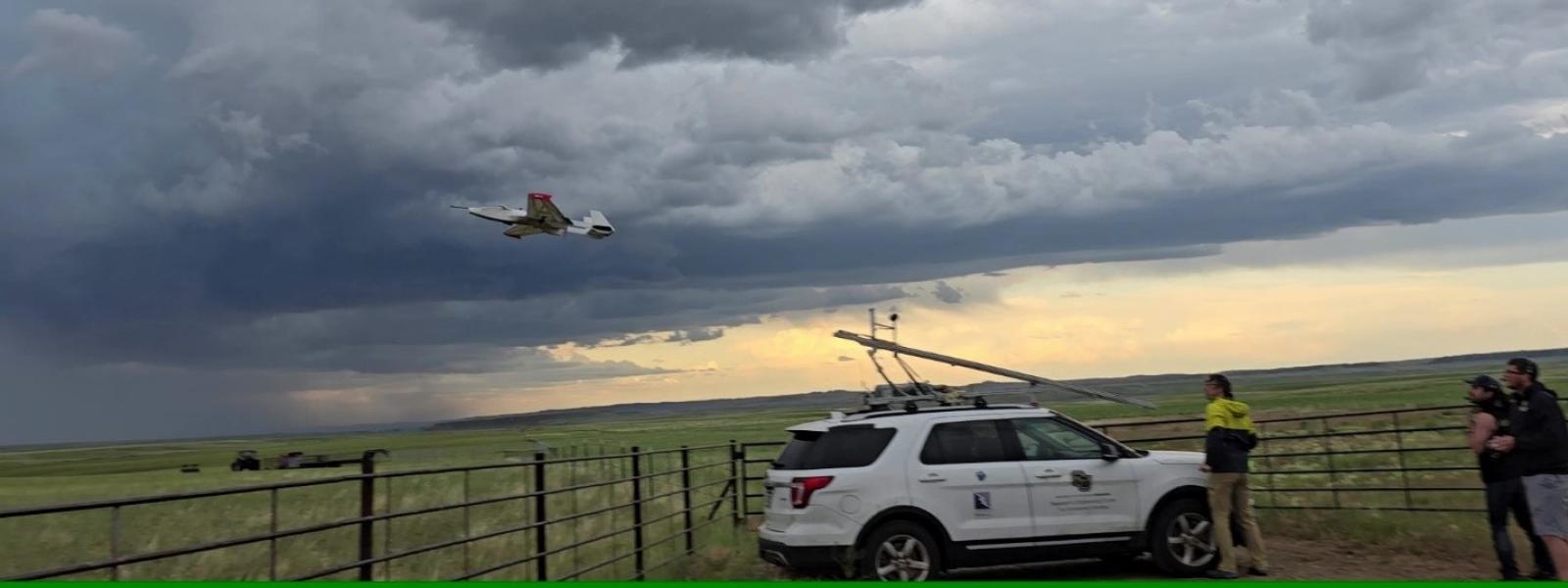 RAAVEN in air after clearing the RAPCAT