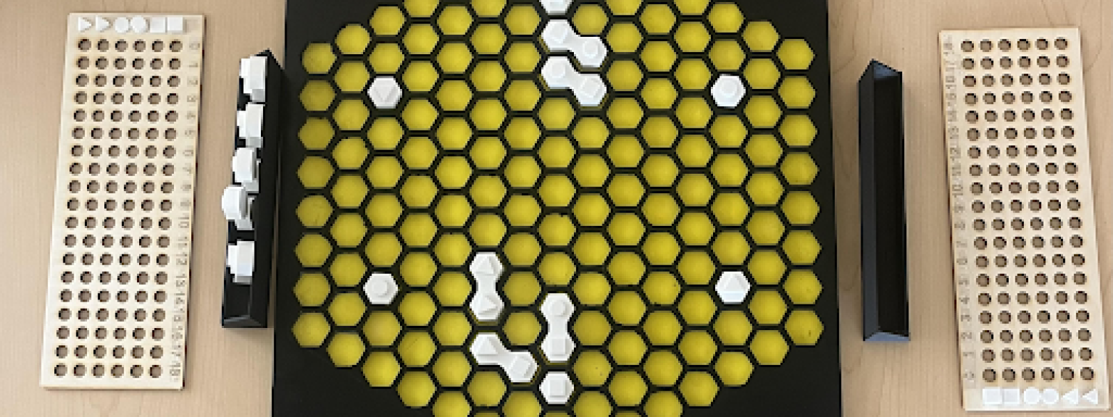 Accessible Ingenious board game layed out