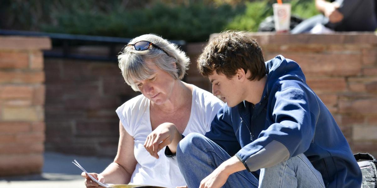 Family helping student