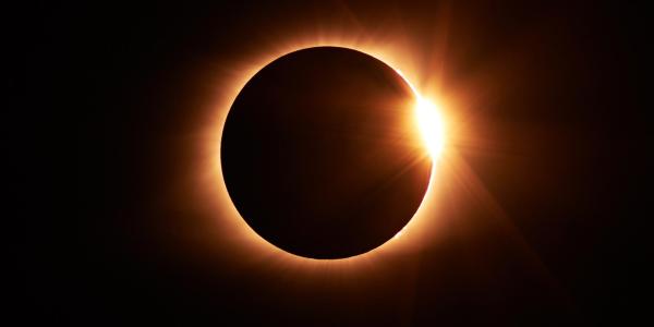 A solar eclipse 