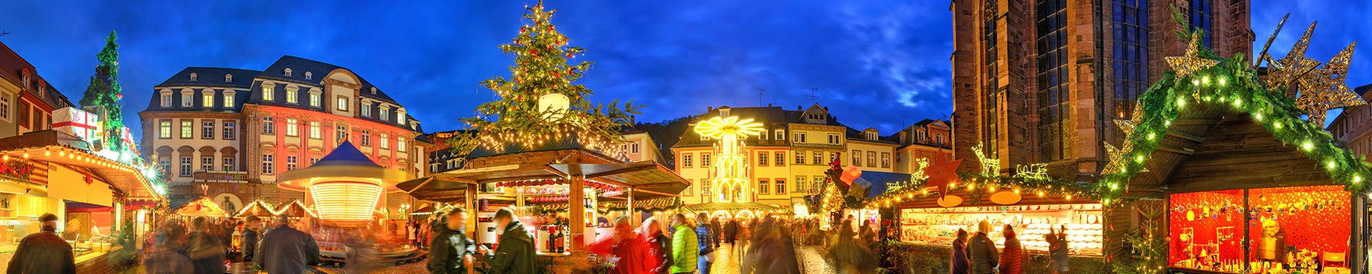 Holiday marketplace in Heidelberg