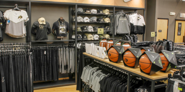 Buffs jerseys for men and women in the CU Boulder book store