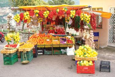 Italian market stand