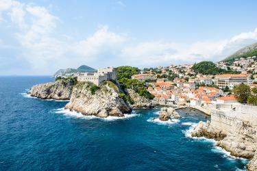 View of Dubrovnik coast