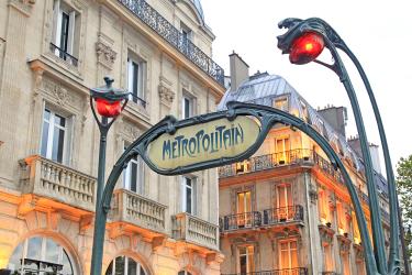 Metro entrance in Paris