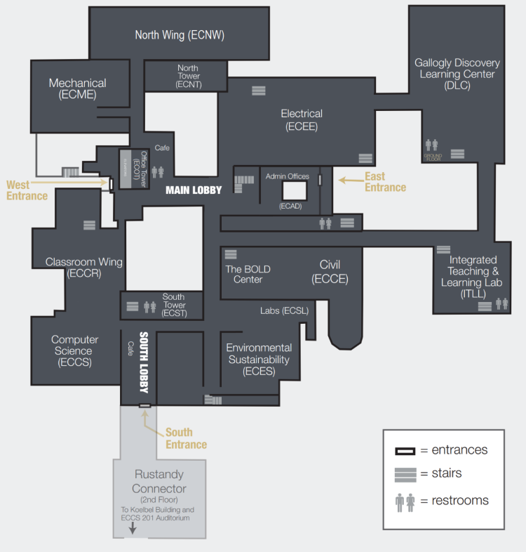 Engineering Center map 2021