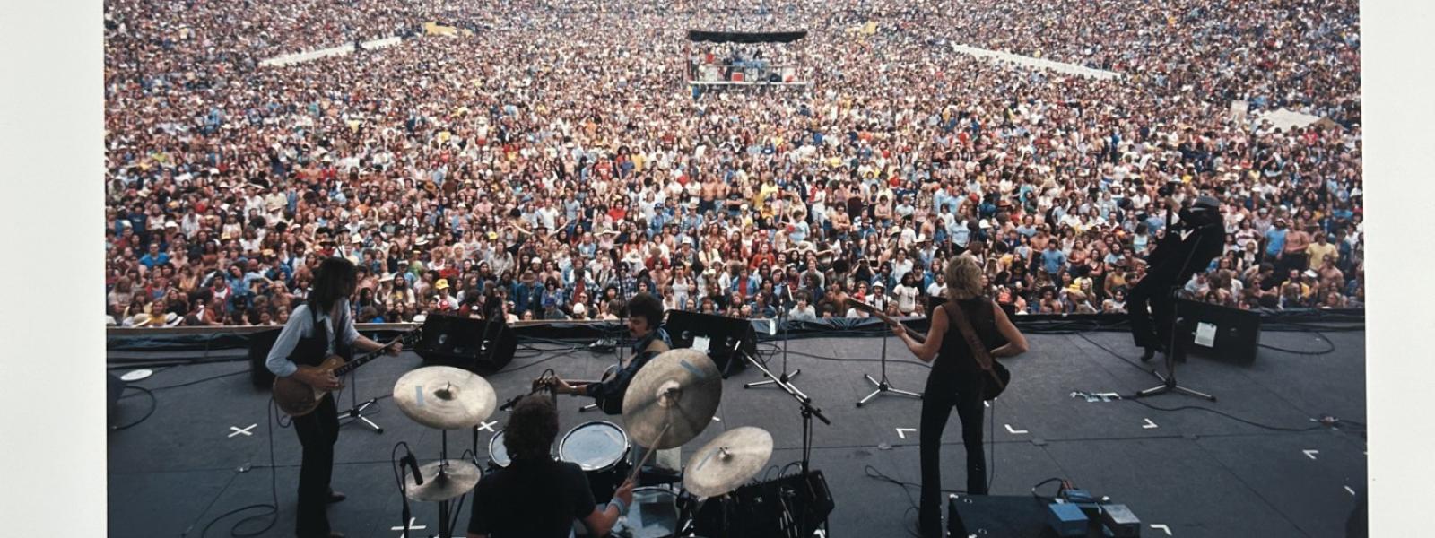 The band Firefall performing at Folsom Field