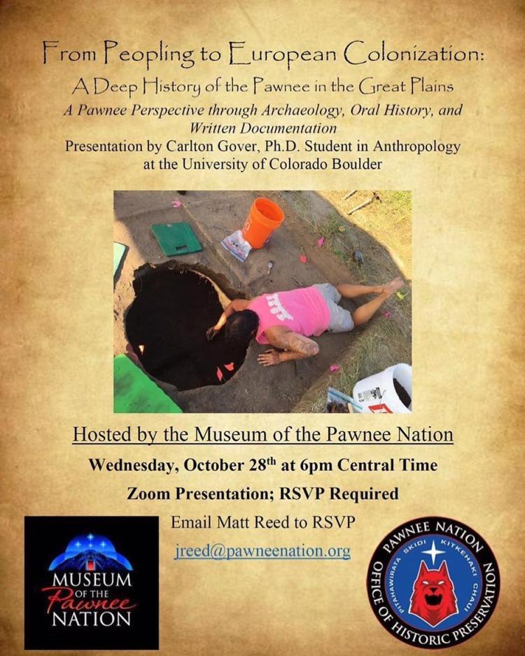 Museum of the Pawnee Nation Announcement Flyer