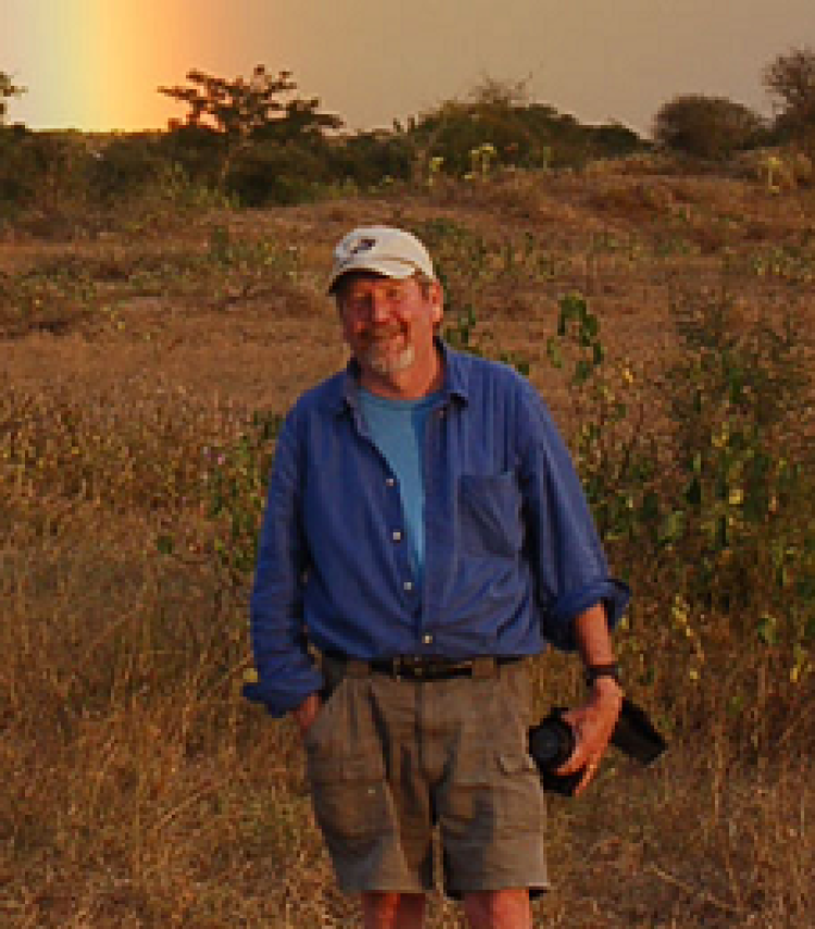 Terry McCabe in the field in Africa