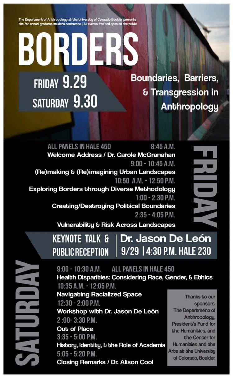 Graduate Student Conferences Anthropology University of Colorado