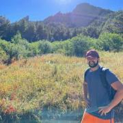 Adi hiking in Colorado