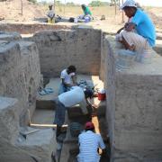 block excavation on he acropolis at the ancient city of rio viejo oaxaca lowlands