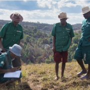 Community rangers patrolling in Itremo protected area, center of Madagascar