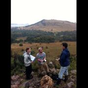 Students doing fieldwork in the Cradle Nature Reserve, South Africa.