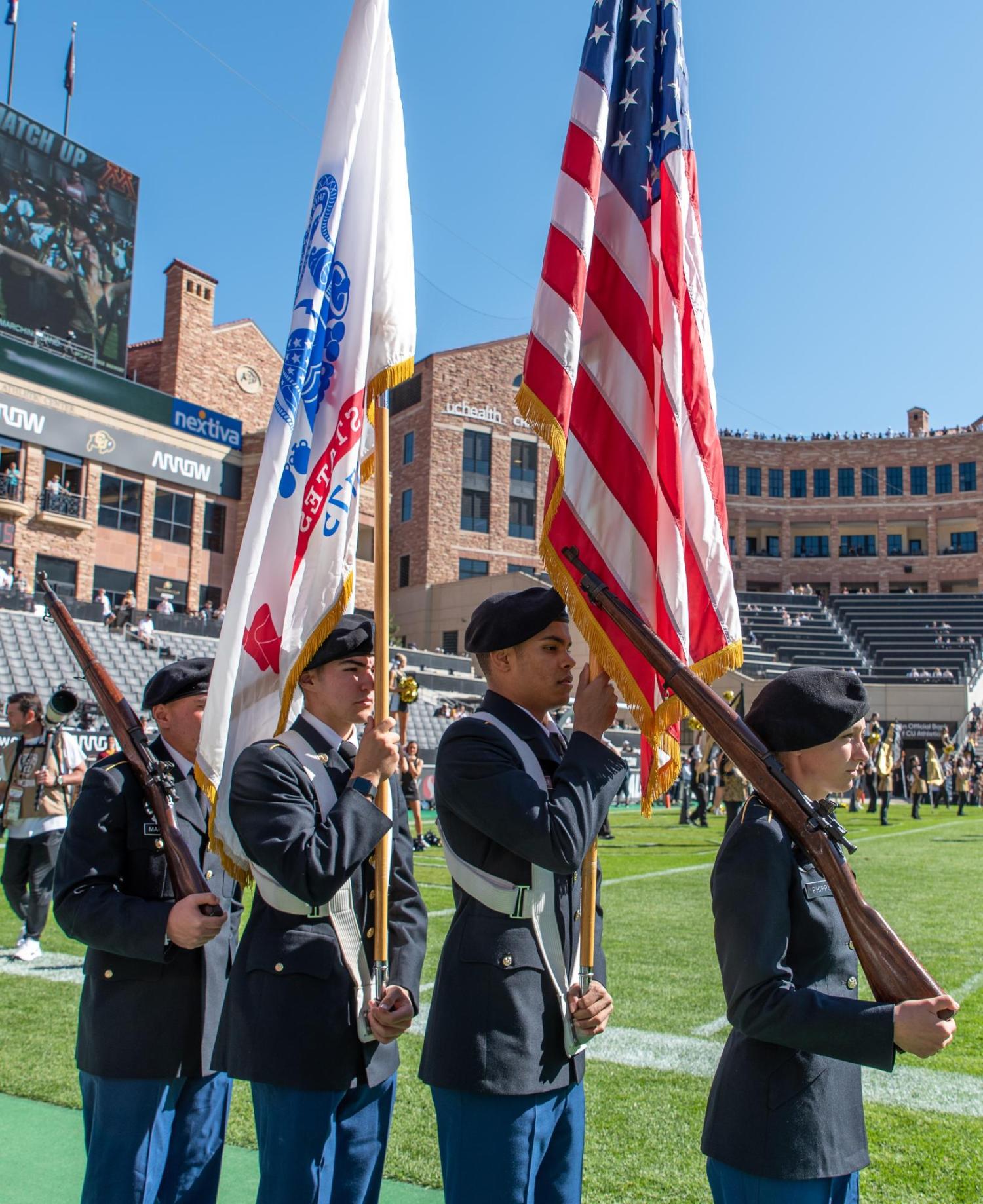 Color Guard presenting the Colors at a Philadelphia Union game