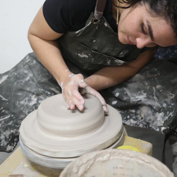 ceramics student