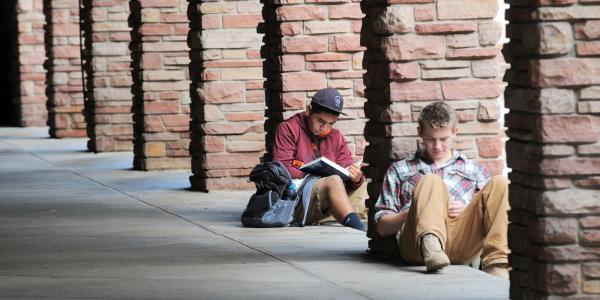 Students studying at CU Boulder in the UMC