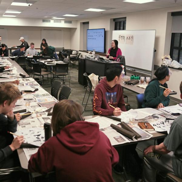 Chinese calligraphy workshop