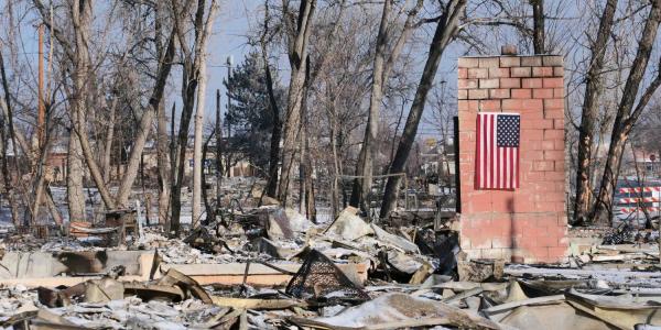 Home remains after the Marshall Fire