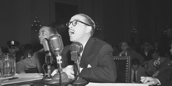 Dalton Trumbo speaks before Congress