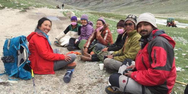 Yeh in Tibet with group