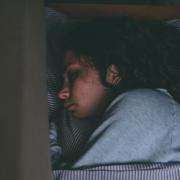 Stock photo of a woman sleeping