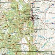 Map of the state of colorado