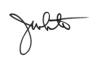 The signature of James White