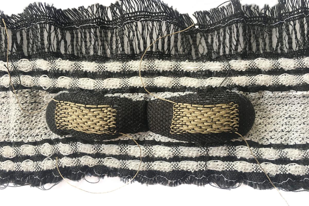 Complex woven form by Sandra Wirtanen