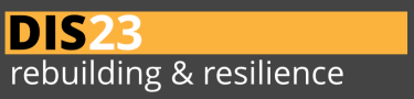 DIS23 rebuilding & resilience logo