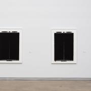 two works from swansons exhibition titled physical disantce: the amount of space between two things