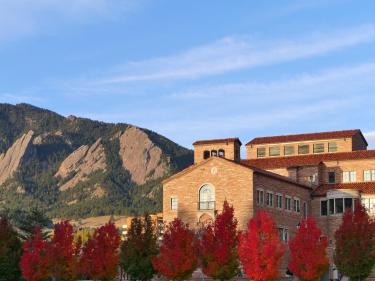 C4C building and flatirons fall picture