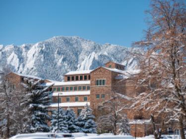 CU Campus Spring Snow