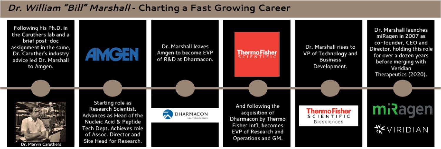 Dr. Marshall Career Timeline