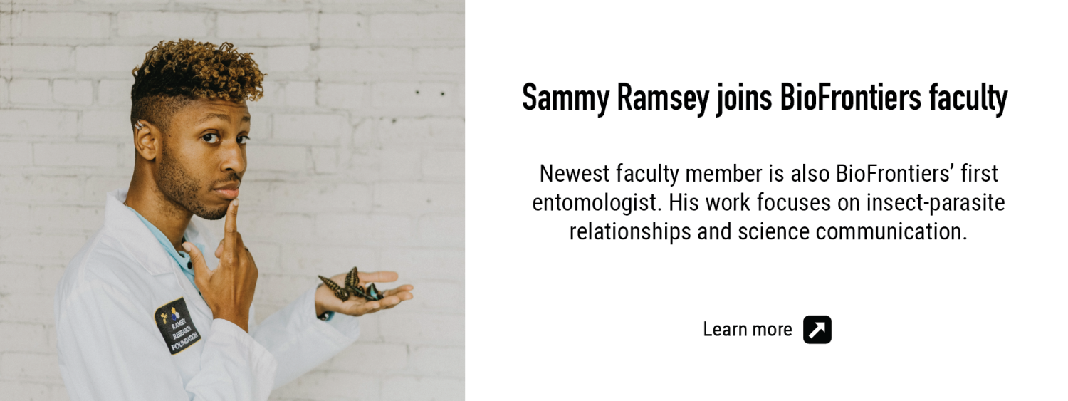 Sammy Ramsey joins BioFrontiers