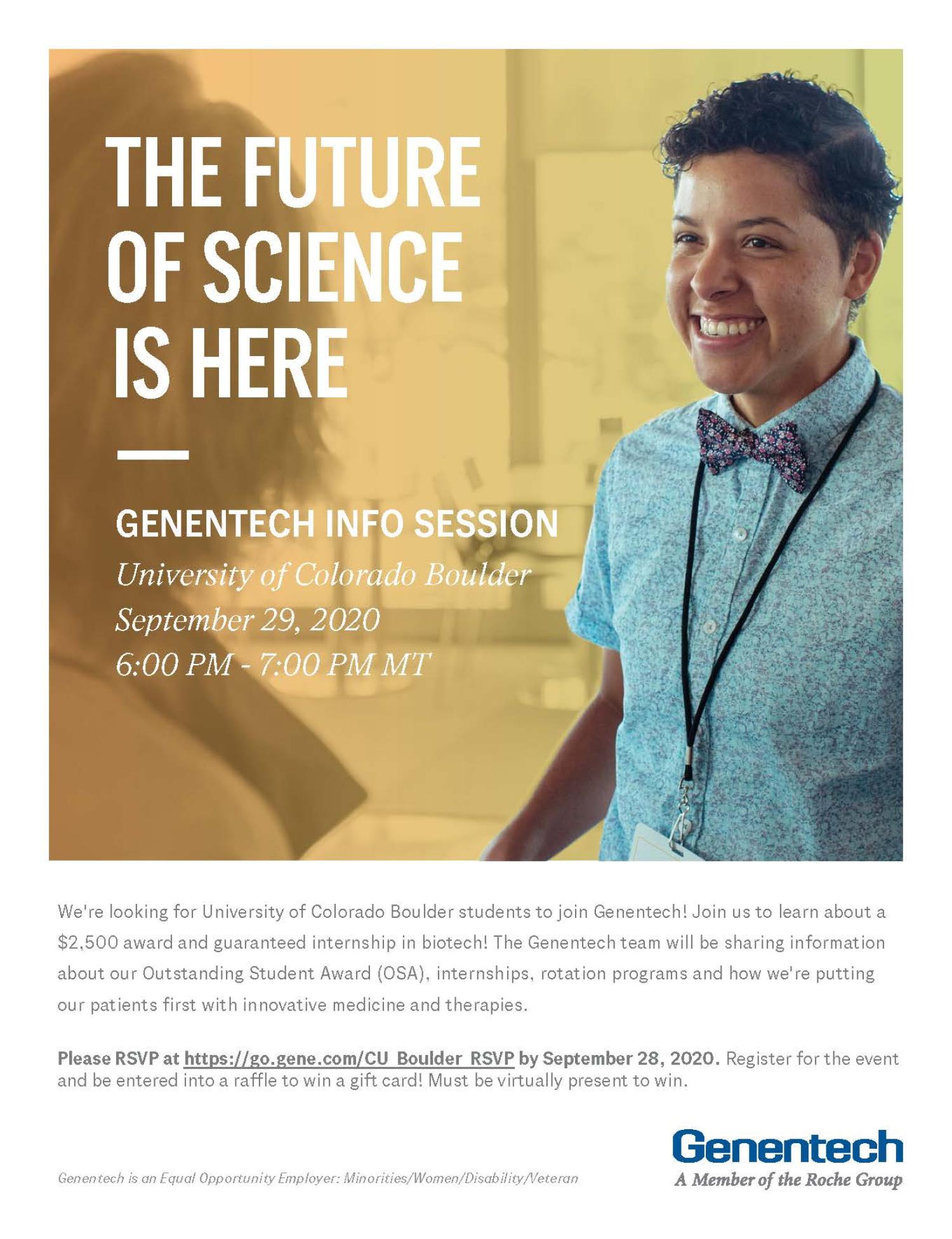 9/29 & 9/30 biotech info session