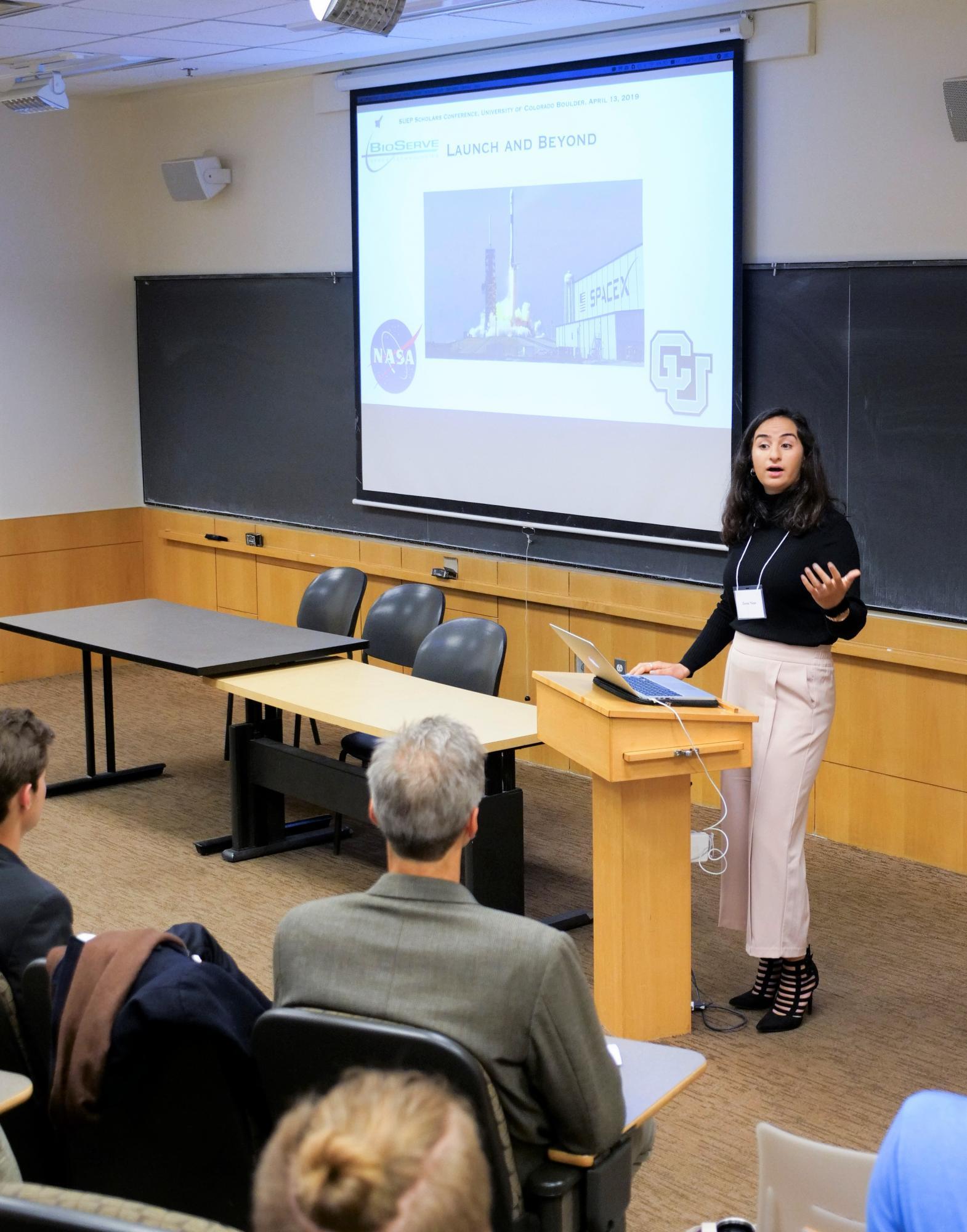 Norlin Scholar Zeena Nisar Presenting at the Annual Norlin Scholars Conference