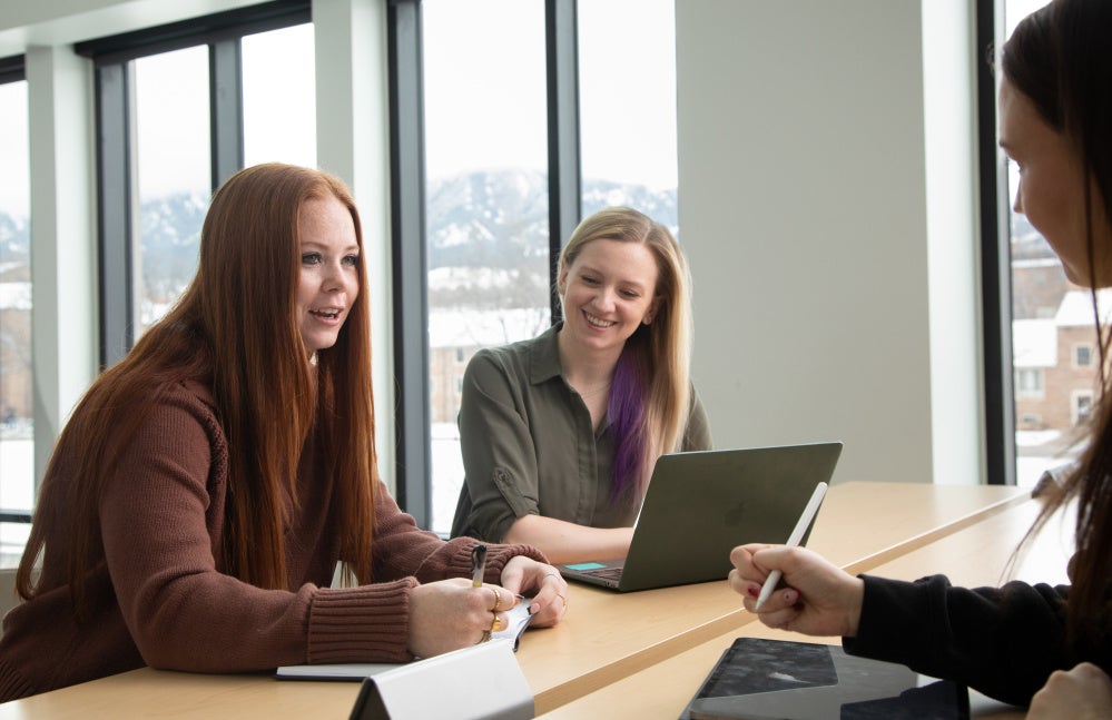 Students discussing