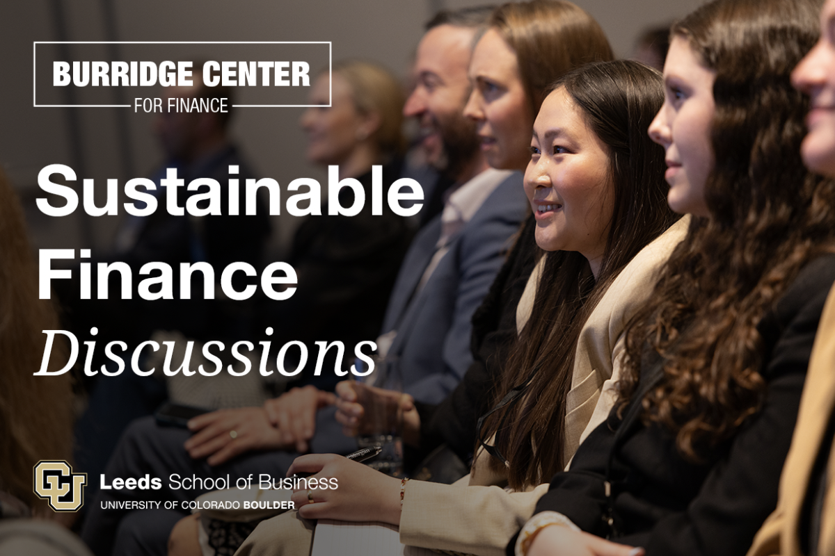 hero image for the Sustainable Finance Discussions event