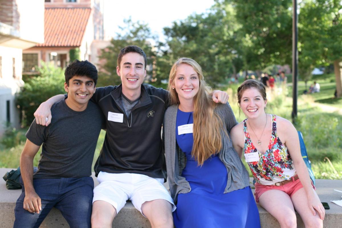 group of students involved in leeds mentoring program