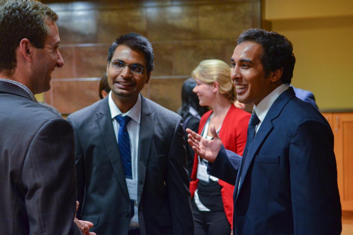 incoming master’s program students during orientation