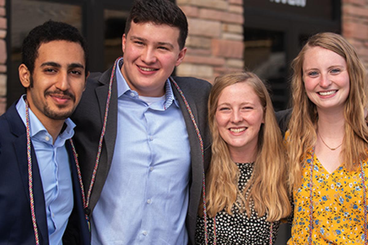 Business Minor at CU Boulder student graduates