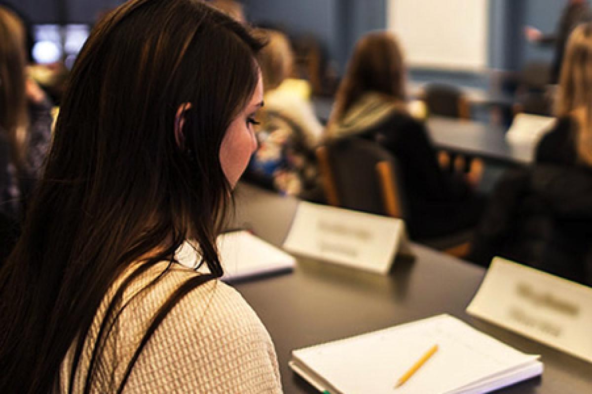 Students from the business residence program