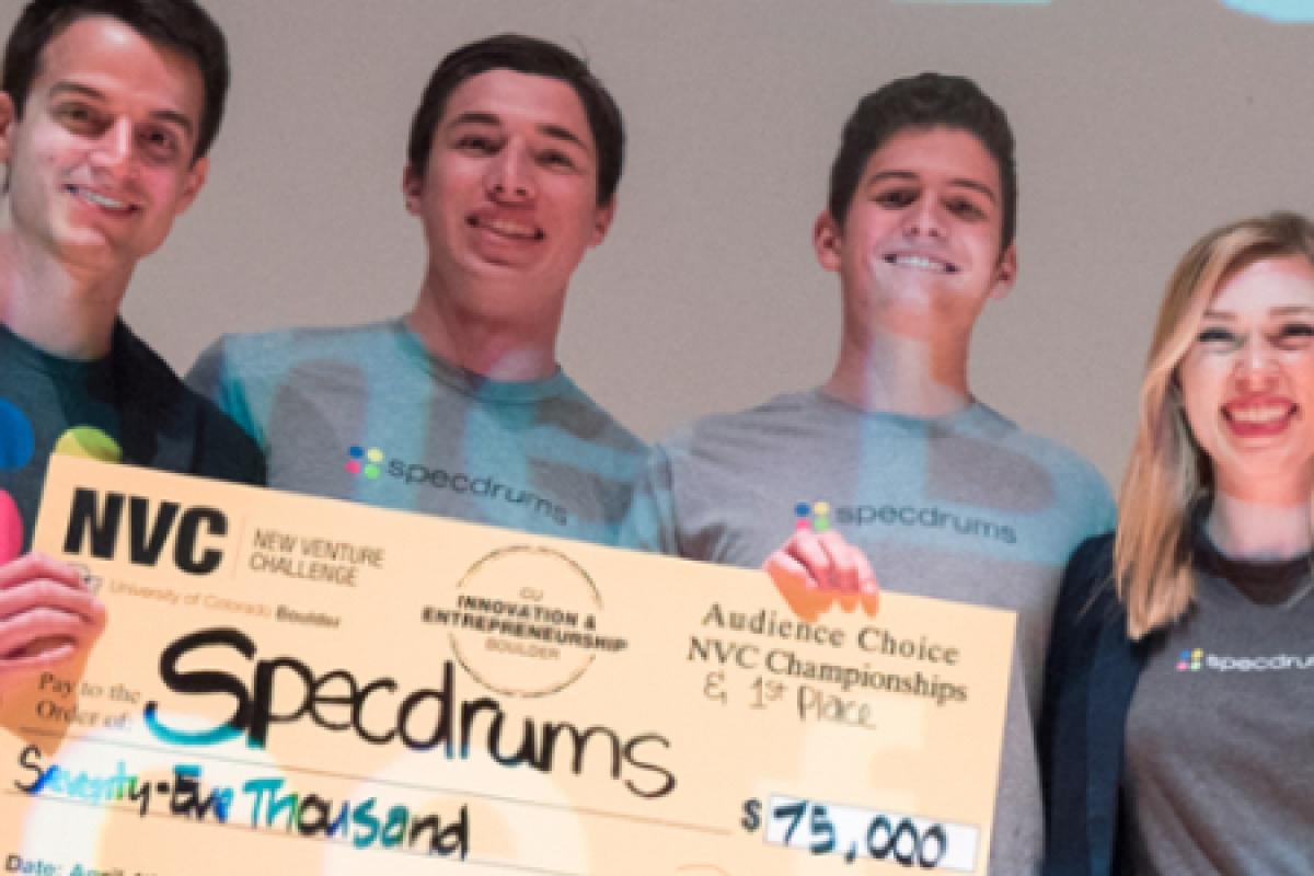 Students participating the the Deming Center for Entrepreneurship new venture challenge