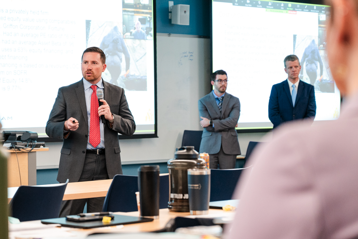 Executive MBA Student Presenting